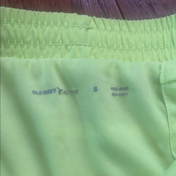 Old Navy Yellow Athletic Shorts with Built-in Liner - Picture 2 of 3